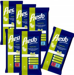 Presto Ściereczki Nawilżane 48szt. - Dezynfekcja Toalet WC