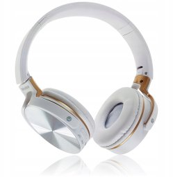 SŁUCHAWKI NAUSZNE BEZPRZEWODOWE BLUETOOTH LEKKIE MP3 RADIO SKŁADANE GAMING