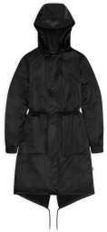 Kurtka męska Rains wodoodporny płaszcz STRING W PARKA W3 18550 84 BLACK GRAIN L