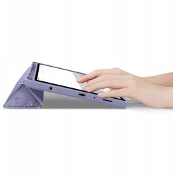 Etui na tablet Tech-Protect Etui Smartcase Pen Hybrid do Samsung Galaxy Tab A9+ Plus / A11+ Plus 11.0 X210 / X215 / X216 / X230 / X235 / X236 Violet Marble
