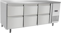 ARKTIC Stół chłodniczy dla gastronomii z 6 szufladami 420 l 400 W 1795x700x879 mm