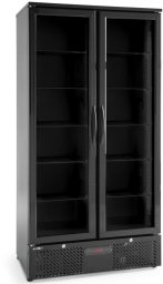 Lodówka chłodziarka barowa 2-drzwiowa 8 półek LED 384 l 365 W Lodówka chłodziarka barowa 2-drzwiowa 8 półek LED 384 l 365 W