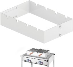 Tramontina Nasadka na grilla do szaszłyków prostokątna Churrasco 530x350x117 mm