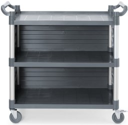 Amerbox Wózek kelnerski serwisowy z bocznymi panelami do 150 kg 3-półki 842x486 mm