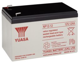 Yuasa Akumulator ołowiowy 12 V, 12 Ah (NP12-12)