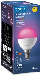 TP-Link Inteligentna WiFi ściemnialna LED żarówka (kolorowa, 2500K-6500K, 470lm, 2,4GHz, E14)