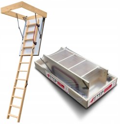 Schody Strychowe NORDIC 86 mm 120x80 + dodatkowa uszczelka