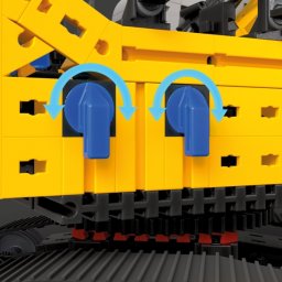 Model koparki z napędem pneumatycznym