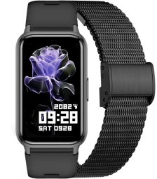 Zegarek Damski SMARTWATCH RUBICON RNCF48-black/black mesh