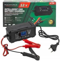 Rockforce Prostownik automatyczny, inteligentna ładowarka do akumulatorów LCD, 12V
