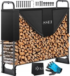 Drewutnia Beurer Metalowy regał na drewno 130x36x117cm 200 kg