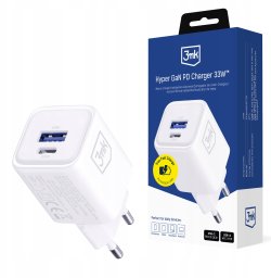 Ładowarka 3MK Hyper Charger PD 33W GaN QC4+ biała