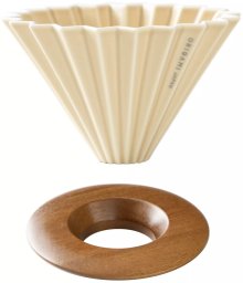 Origami Ceramiczny Dripper M - Beżowy matowy