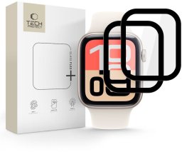 4kom.pl SZKŁO HYBRYDOWE TECH-PROTECT GLASS FLEX+ 2-PACK APPLE WATCH 4 / 5 / 6 / SE 1 / 2 / 3 (40MM) BLACK