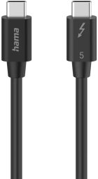 Hama KABEL USB-C THUNDERBOLT-5 80 Gbit/s, 5A, 240W, Ultra-HD 8K, 1M