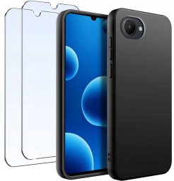 ZESTAW Etui do Realme C30 Matowe Silikon Slim + 2 SZTUKI SZKŁO