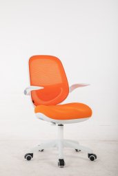 Krzesło biurowe Cobra King Junior Biało-pomarańczowe