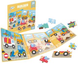 Bino Magnetyczne Puzzle Plac Budowy + Książeczka