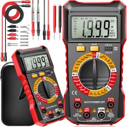 ANENG Multimetr ręczny AUTOZAKRES WOLTOMIERZ APEROMIERZ PRZEWODY ZESTAW 6
