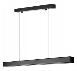 NOWOCZESNA WISZĄCA LAMPA LINIOWA LED 32W 80cm PODŁUŻNA BELKA PILOT 3 BARWY