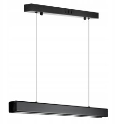 NOWOCZESNA LAMPA LINIOWA LED WISZĄCA 24W 60cm PODŁUŻNA BELKA PILOT 3 BARWY