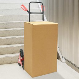 vidaXL Wózek ręczny Czarny i Czerwony 64.5 x 49.5 x 114 cm Stal