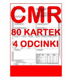 PAPIRUS CMR List Transportowy 80 kartek - 4 części - 20 kompletów