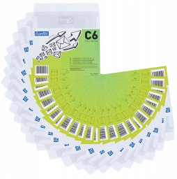 Bantex Koperta C6 Biała 114x162mm 25 szt.