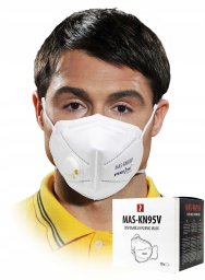 Maska antysmogowa RawPol Maseczka higieniczna five-layered / White / MAS-KN95V