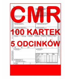 PAPIRUS CMR List Transportowy 100 arkuszy - 5 odcinków - 20 kompletów