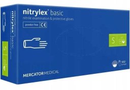 Mercator Medical Rękawice Nitrylowe 100 szt. Nitrylex Basic Dark Blue 7-S