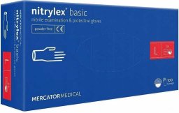 Mercator Medical Rękawice Nitrylowe 100 szt. Nitrylex Basic Dark Blue 9-L