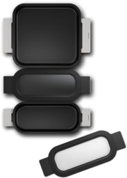 Siemens HZ9FF030, Stainless steel, Black, Stainless steel