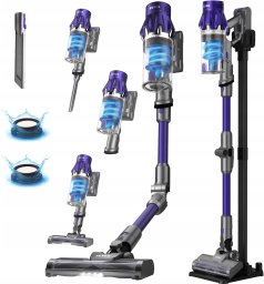 Odkurzacz pionowy Tesla PureStar E50 PowerDock wireless odkurzacz pionowy 2w1 z filtrem HEPA H13 i stacją dokującą