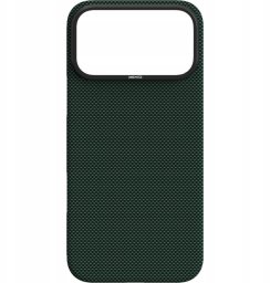Yaxo Etui na telefon Aramid Fiber Ultra Slim Case MagSafe iPhone 17 Pro Tropic Green