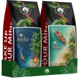 Kawa ziarnista 1kg x2 100% Arabica Selaro + Avelia Blue Orca na prezent