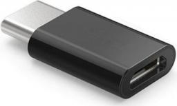 Adapter USB Savio USB-C - microUSB Czarny  (SAVIO AK-31)