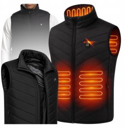 KAMIZELKA PODGRZEWANA BEZRĘKAWNIK USB KANZA