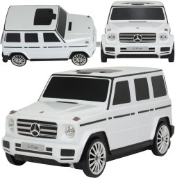 Coil walizka jeździk dla dzieci auto mercedes g-class 3w1 biały