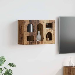 vidaXL Szafka wisząca z półką Stare drewno 60 x 20 x 40 cm