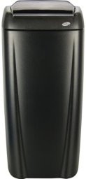 Kosz na pranie HAGLEITNER Waste bin black plastic 1-compartment 45 l vacuum prepared for wall mounting