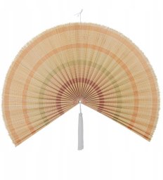 Bloomingville Jaime Dekoracja ścienna, żółty, bambus