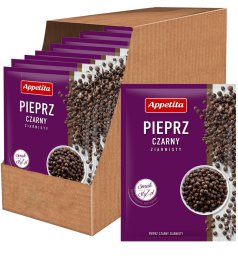 Appetita Czarny pieprz ziarnisty 18 g x 25 sztuk