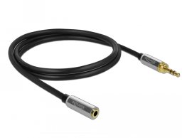 DeLOCK 85779 kabel audio 0,5 m 3.5mm Czarny, Szary