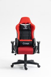 Fotel Cobra Rebel CR200 Czerwono-czarny (CR200 czerwono-czarny)