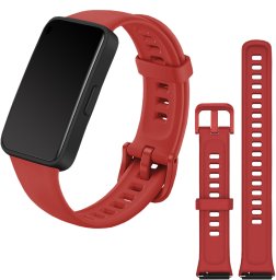 ChronSmarta Pasek Classic Silicone do smartband'a Huawei Band 7 (Ceglany)