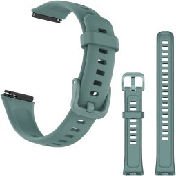 ChronSmarta Pasek Classic Silicone do smartband'a Huawei Band 7 (Khaki)