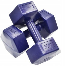 Enero ZESTAW HANTLI KOMPOZYTOWYCH 2x6 KG FIT