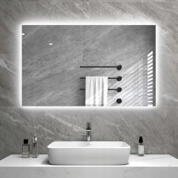 Grzejnik YRKE Byecold Lustro grzewcze na podczerwień 580W ścienne diody LED 100x60cm ogrzewanie
