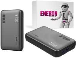 Powerbank Eneron SZYBKIE ŁADOWANIE 20000mAh 3x USB/USB-C 100W do LAPTOPA/TELEFONU + kabel
